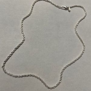 Silver chain necklace